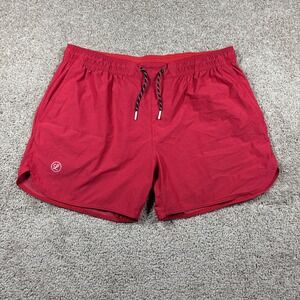 Legends Luka Mens Red Athletic Training Running Shorts XL 5 Inch Inseam